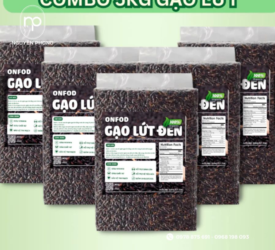 Mẫu tem gạo lứt đen ấn tượng